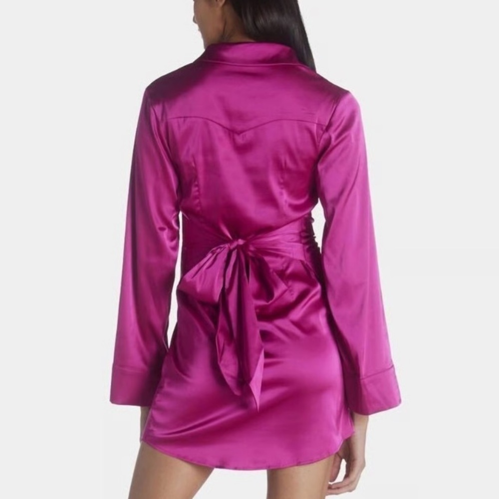 En Saison Vibrant Pink Mini Dress - Size L